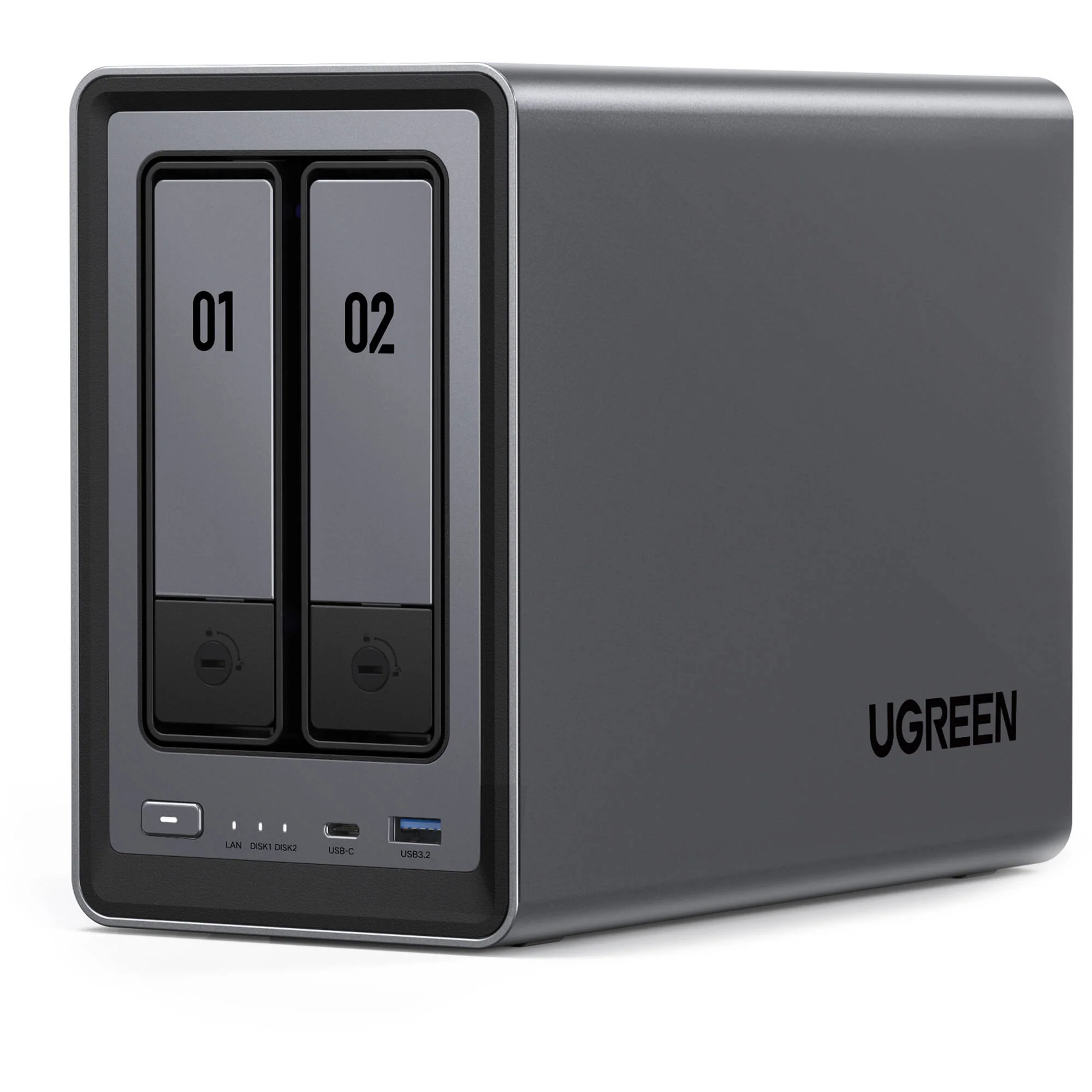 UGREEN 16TB NASync DXP2800 2-Bay NAS Enclosure Kit (2 x 8TB) - Image 2