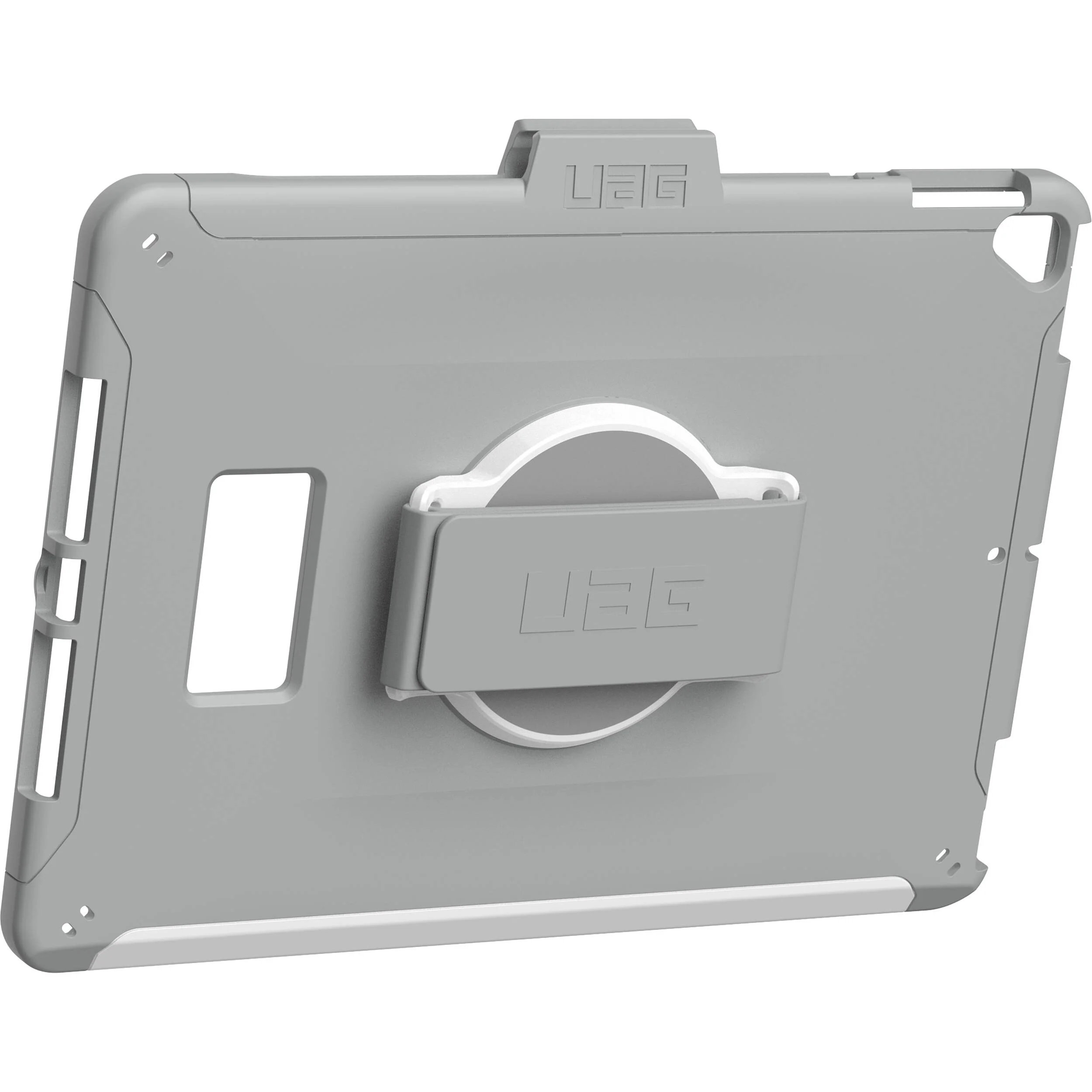 Urban Armor Gear Scout Healthcare Case with Hand Strap for 10.2" iPad 7th, 8th, and 9th Gen (White and Gray, OEM Packaging) - Image 2