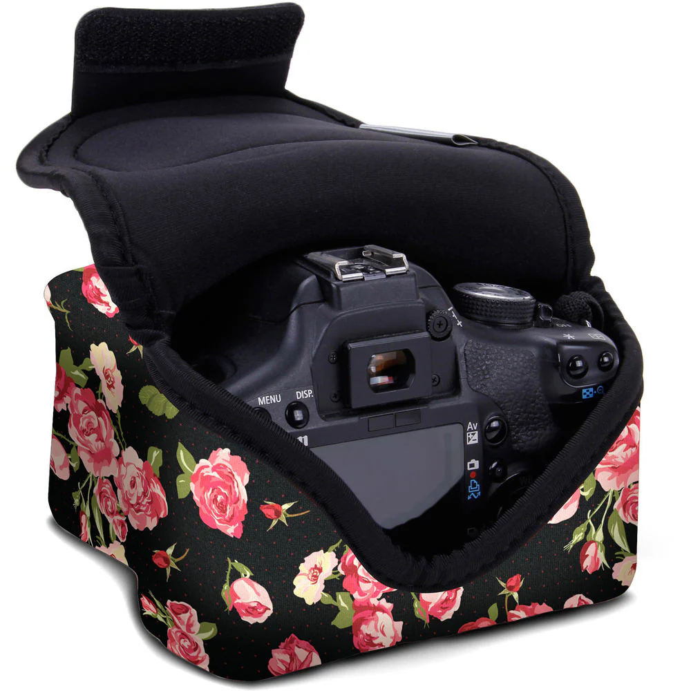 USA GEAR DSLR Neoprene Camera Case (Floral) - Image 5
