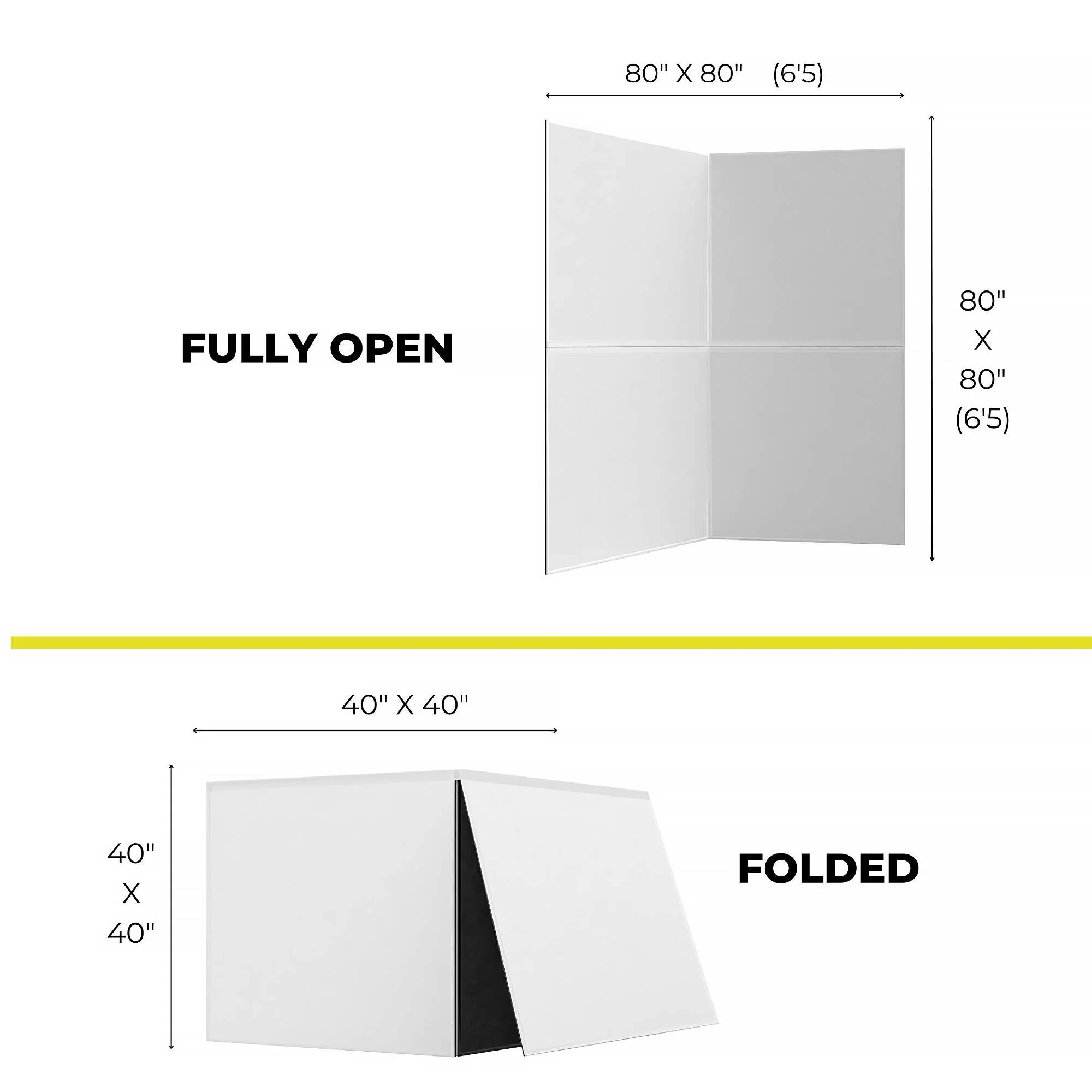 V-FLAT WORLD Foldable V-Flat 2.0 (Black/White) - Image 7