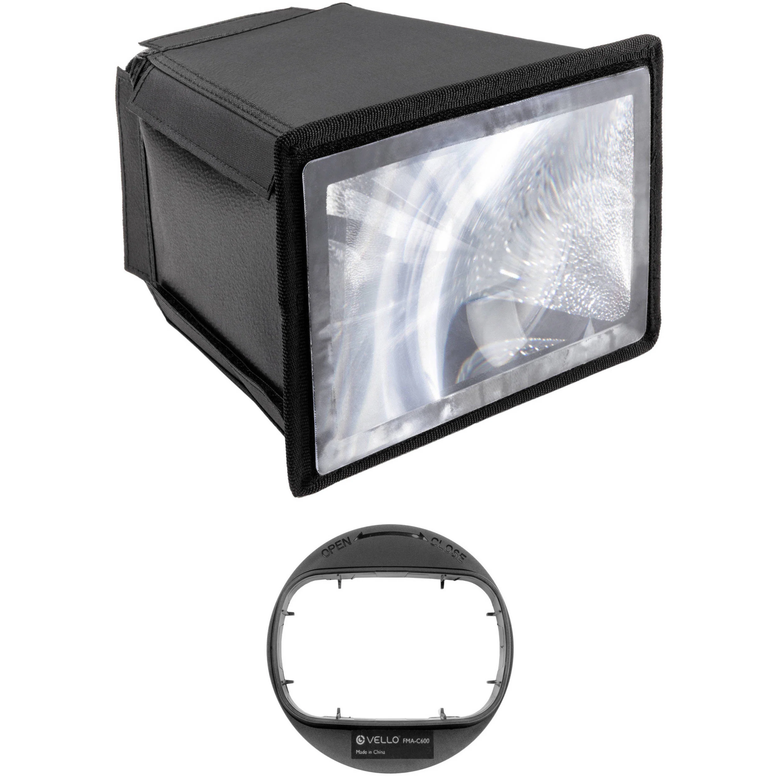 Vello Flash Multiplier-Diffuser Attachment with Canon 600EX RT Series Adapter Kit - Image 2