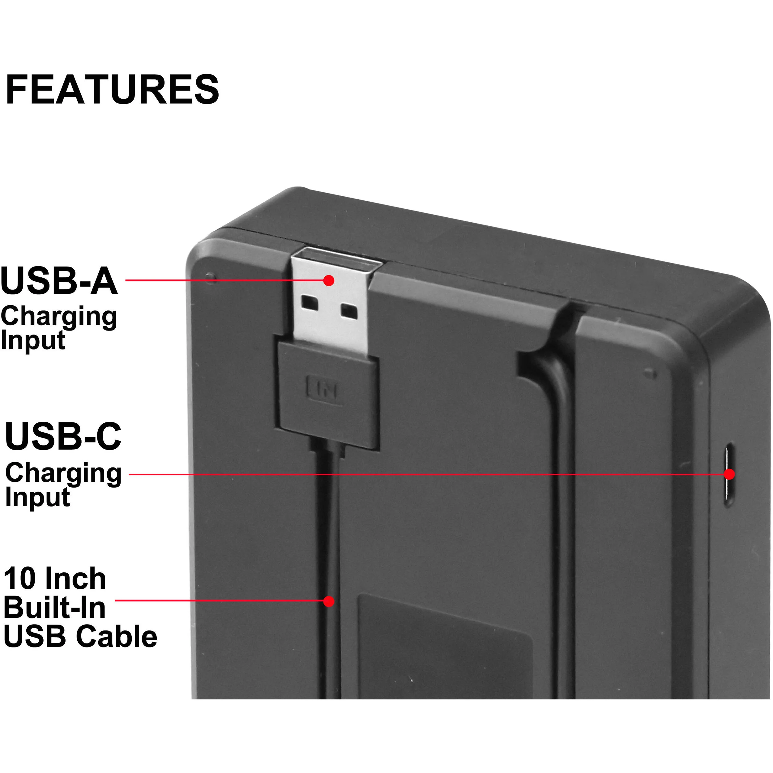 Vidpro Dual-Bay LCD Digital Charger for 3 to 4V Canon Batteries for Canon BP-110 - Image 2