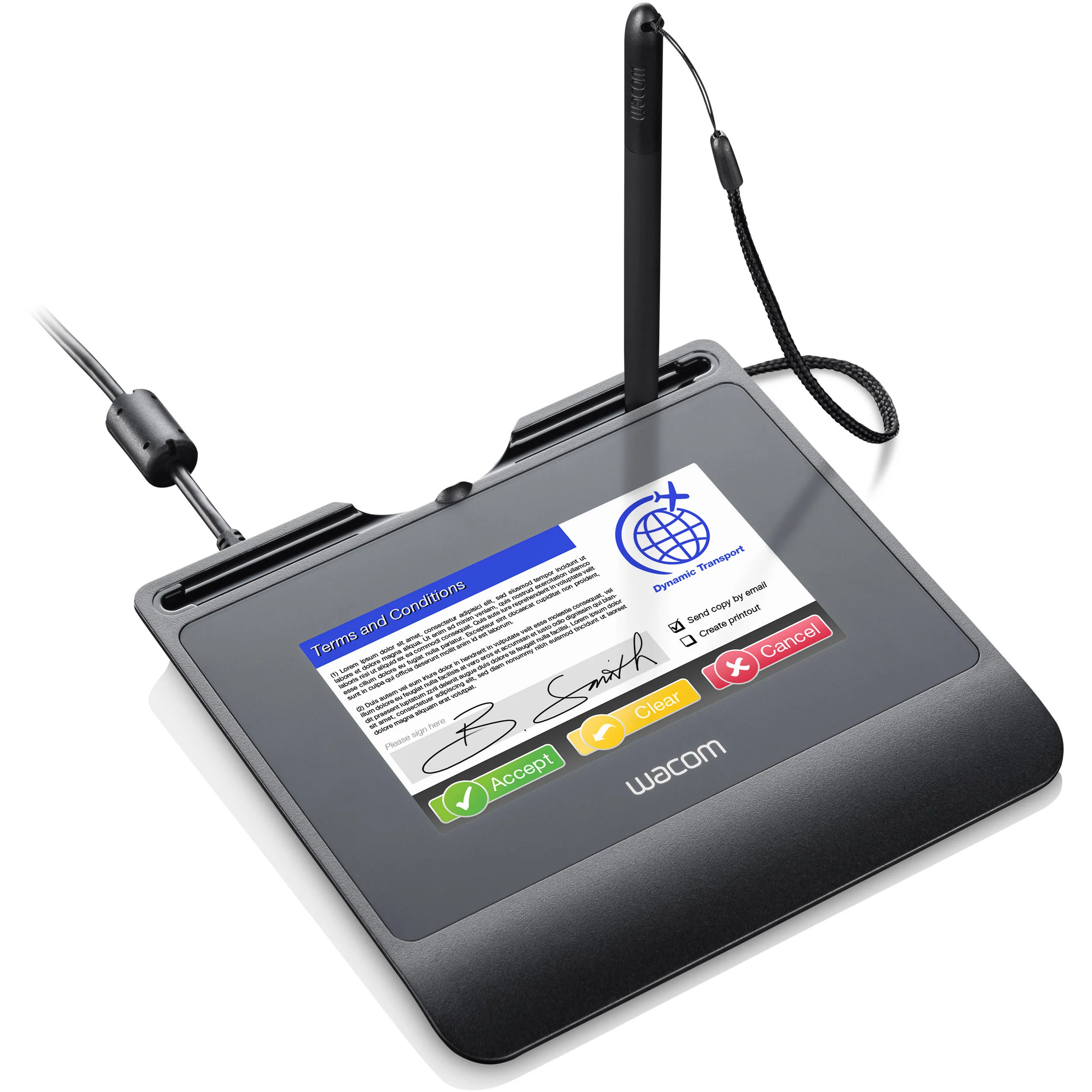 Wacom 5" STU540 800x480 Color Signature Pad - Image 3