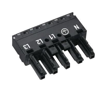 WAGO 770-205 Pluggable Terminal Block, 10 mm, 5 Ways, 20AWG to 12AWG, 4 mm², Push In, 25 A
