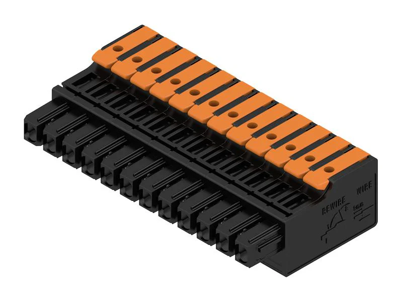 Weidmuller 2741660000 2741660000 Pluggable Terminal Block 5 mm 12 Ways 20AWG to 14AWG 2.5 mm² Snap In 26.8 A - Image 2