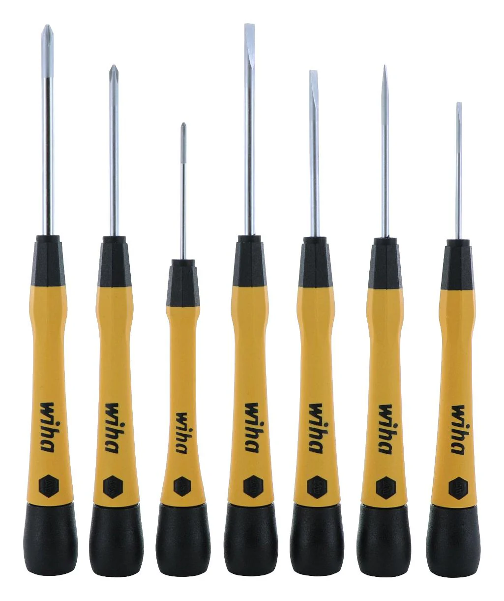 WIHA 27392 ESD SAFE SCREWDRIVER SET, 7PC
