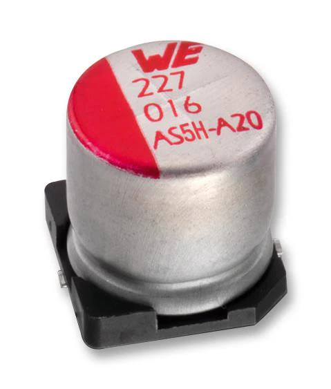WURTH ELEKTRONIK 8.6523E+11 SMD Aluminium Electrolytic Capacitor, Radial Can - SMD, 33 µF, 25 V, 5000 hours @ 105°C, Polar