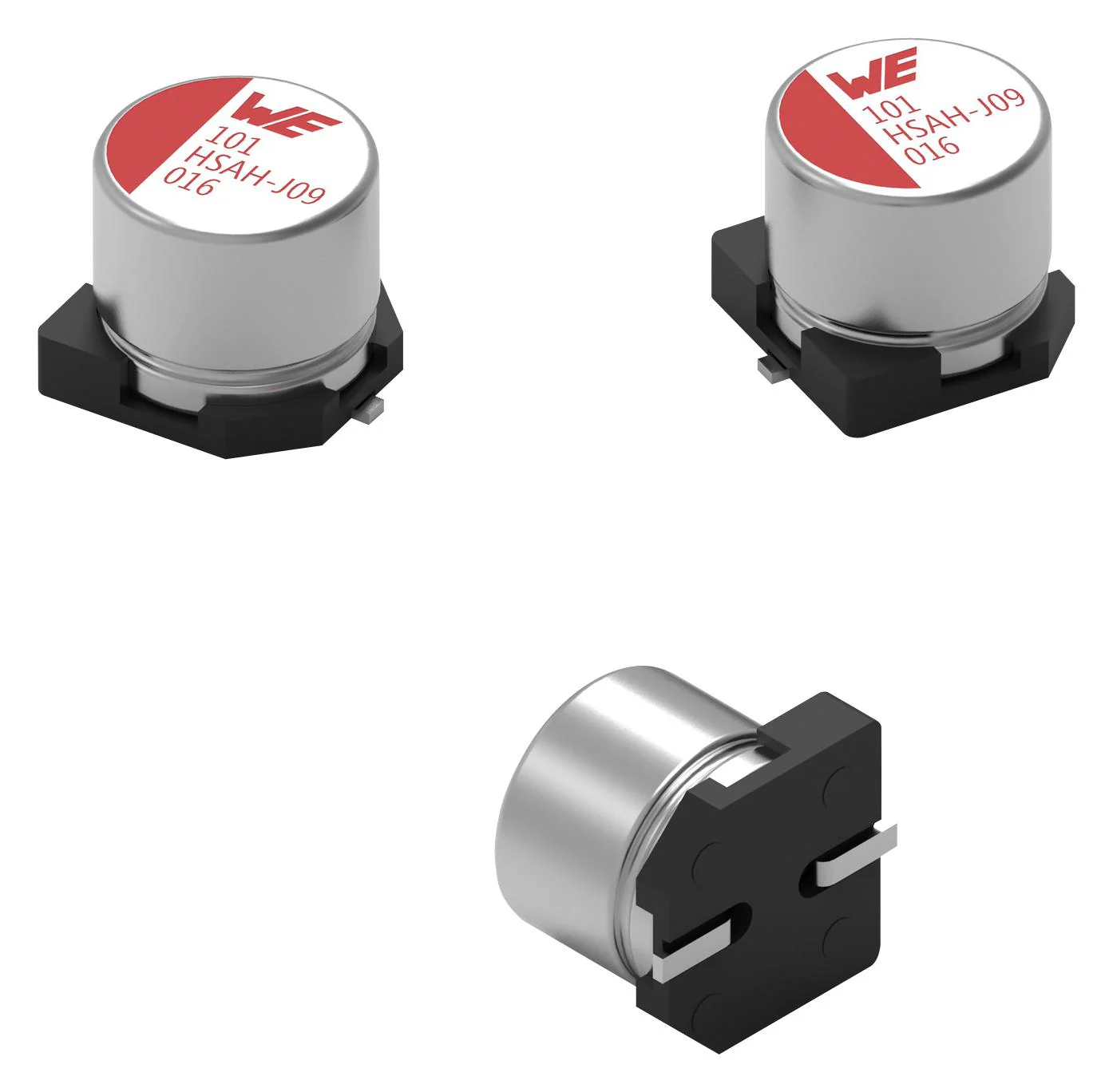 Wurth Elektronik 875585757007 875585757007 Hybrid Aluminium Electrolytic Capacitor 100 &Acirc;&micro;F &plusmn; 20% 50 V Radial Can - SMD 0.028 ohm New - Image 2