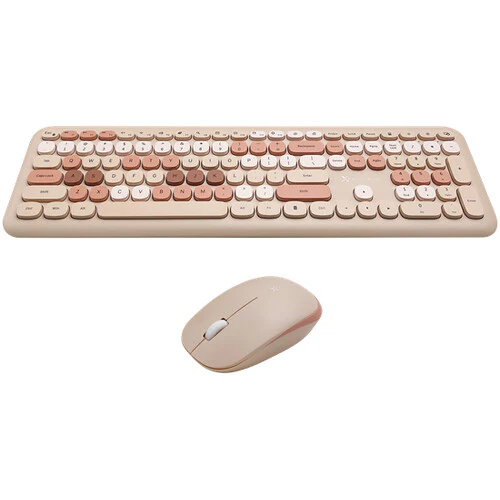 X9 Performance 110-Key RF Wireless Colorful Keyboard and Mouse Combo for PC (Brown) - Image 3