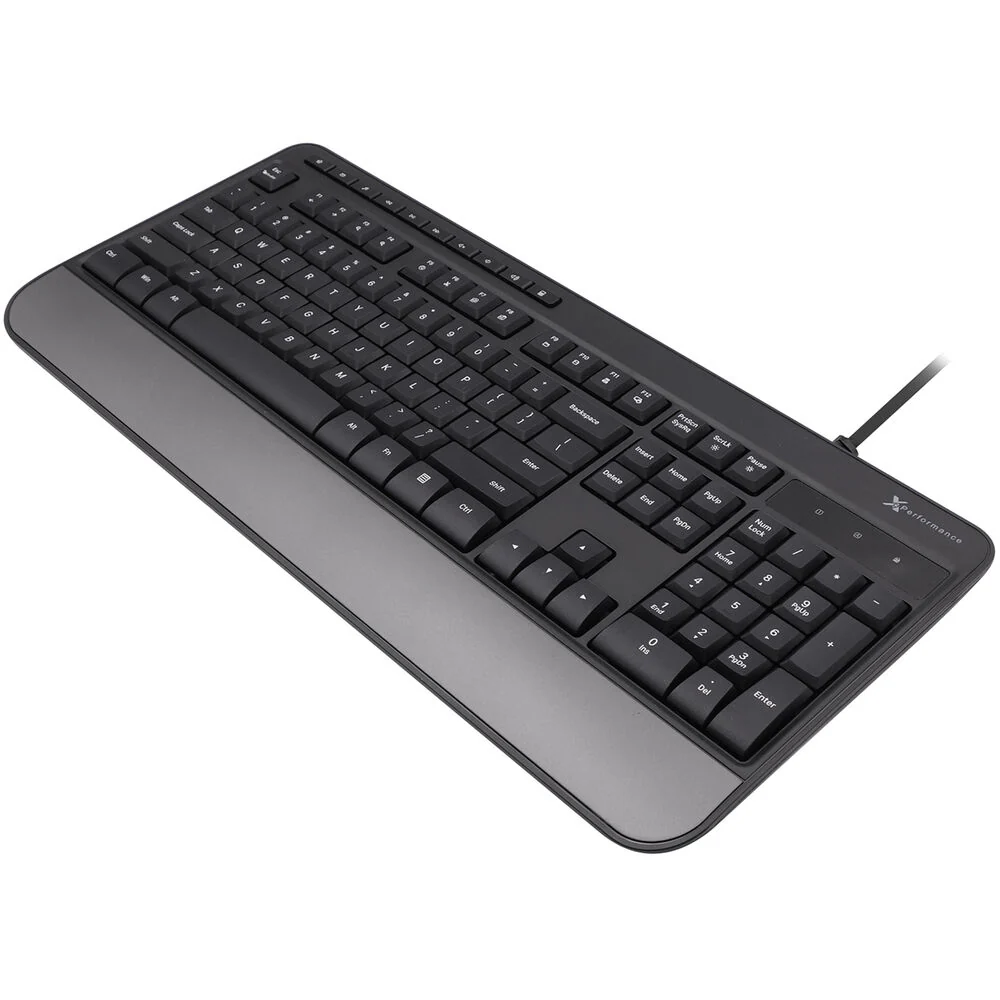 X9 Performance 114-Key Multimedia USB Keyboard with Wrist Rest - Image 3