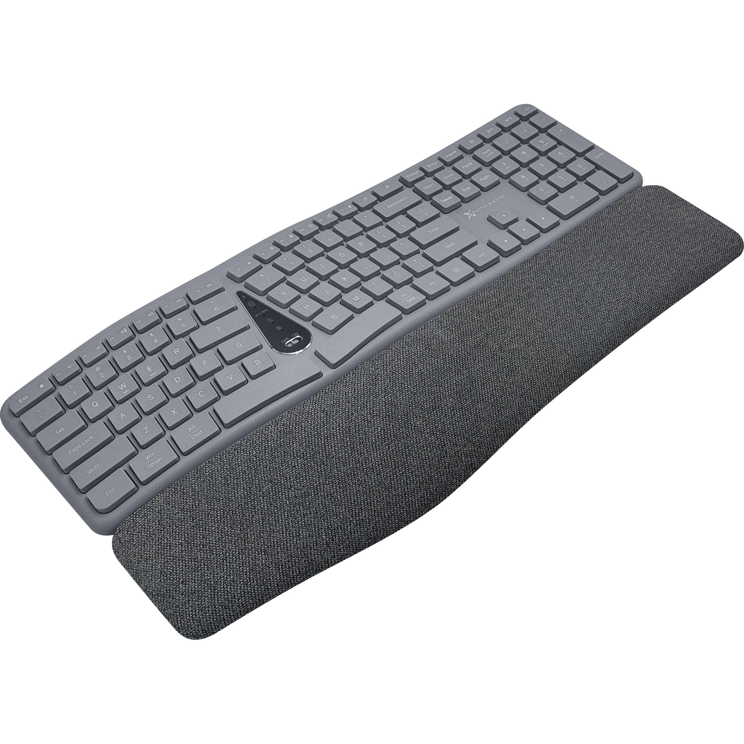 X9 Performance Multi-Device Wireless Ergonomic Keyboard and Mouse Combo (Cool Gray) - Image 4