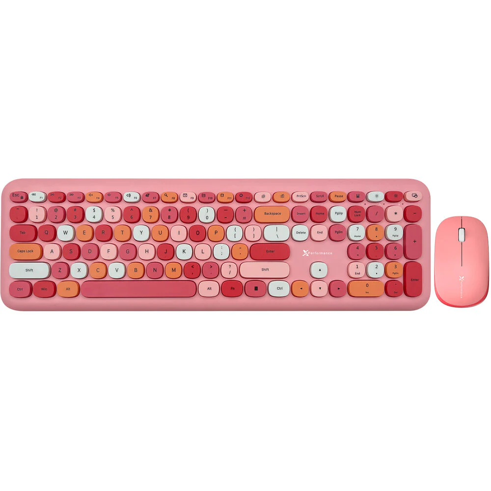 X9 Performance Wireless Keyboard and Mouse (Pink) - Image 3