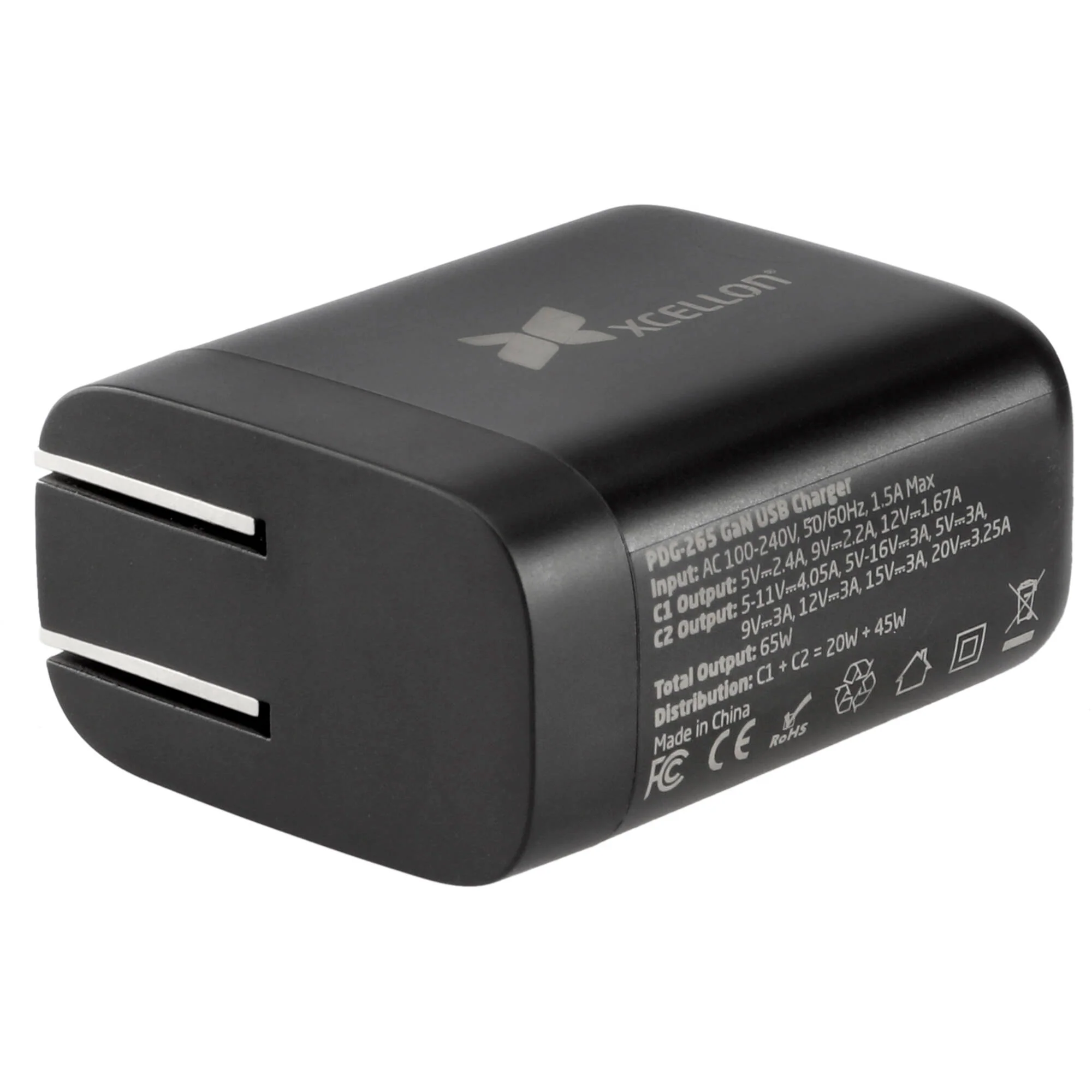 Xcellon PDG-265&nbsp;2-Port GaN USB-C Charger (65W) - Image 3