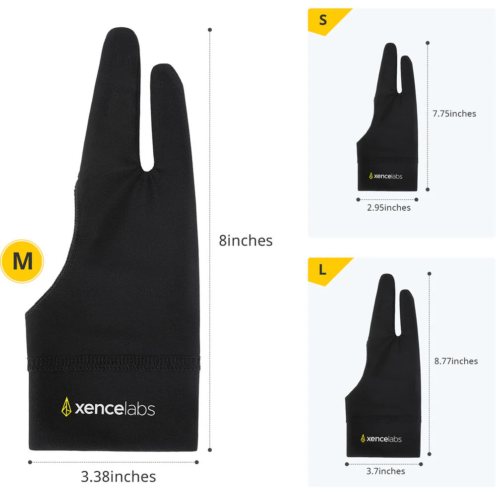 Xencelabs Drawing Glove (Medium, Black) - Image 4