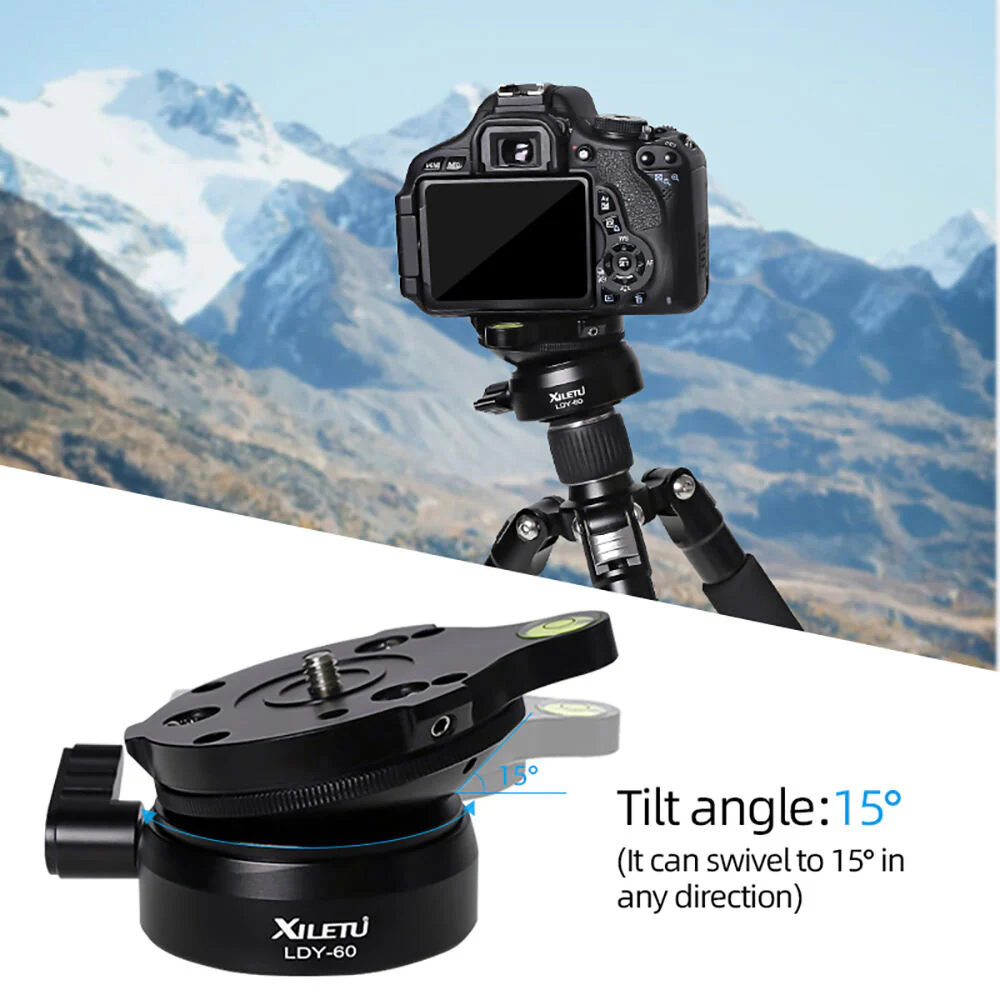 XILETU LDY-60 Tripod Head Leveling Base - Image 4