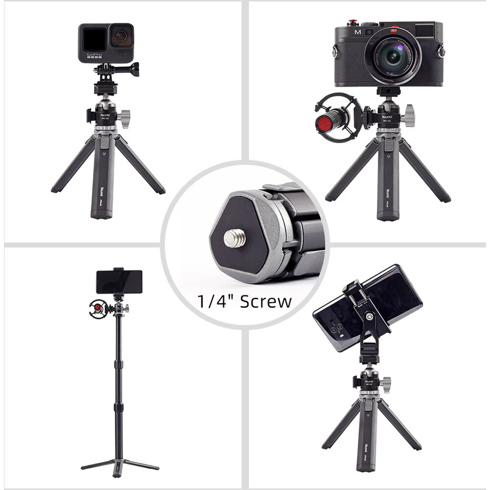 XILETU MC22 + XTD20 Mini Tripod with Ball Head - Image 3