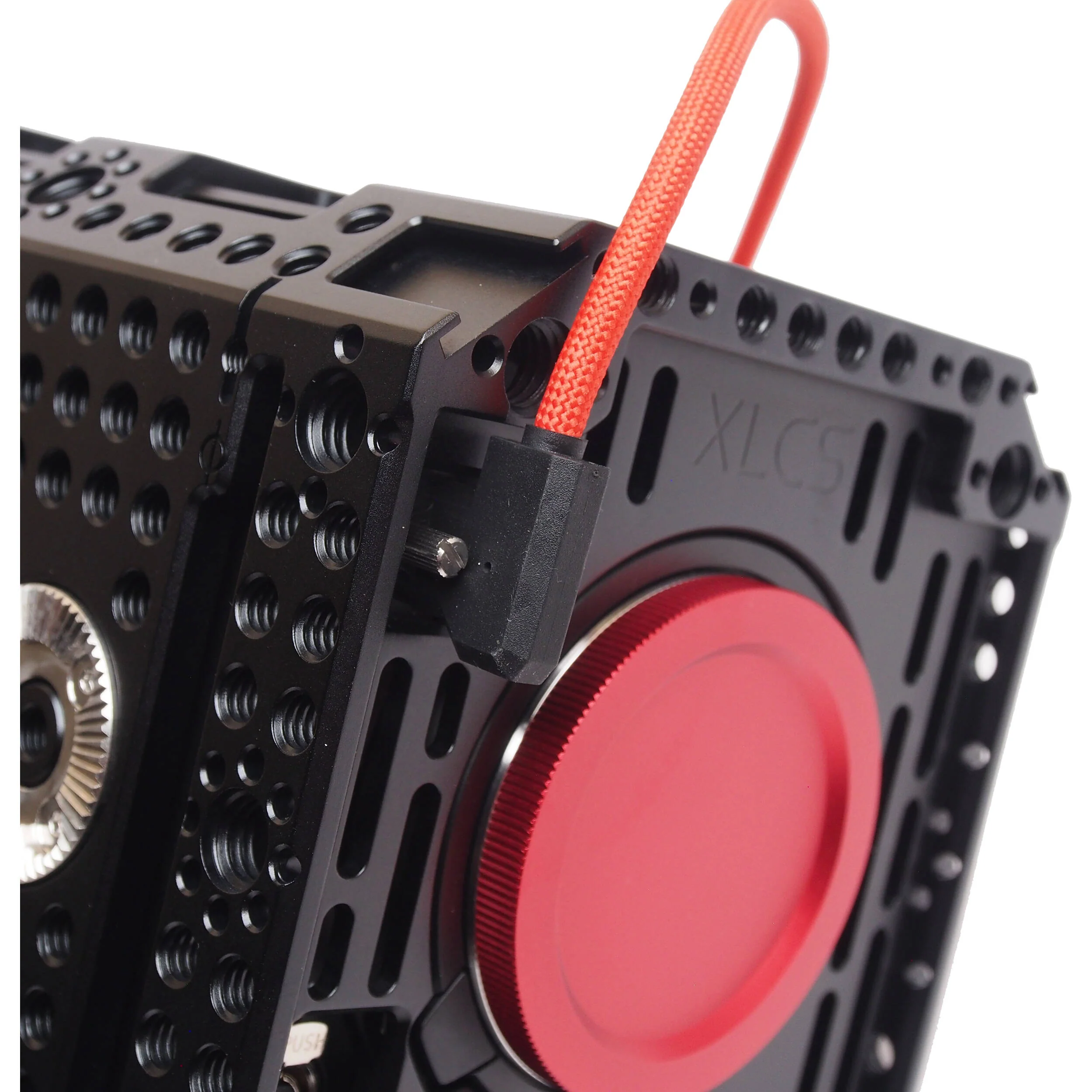 XLCS Designs Locking USB-C Right-Angle to Right-Angle EVF Cable for PYXIS 6K (19.7", Red) - Image 4