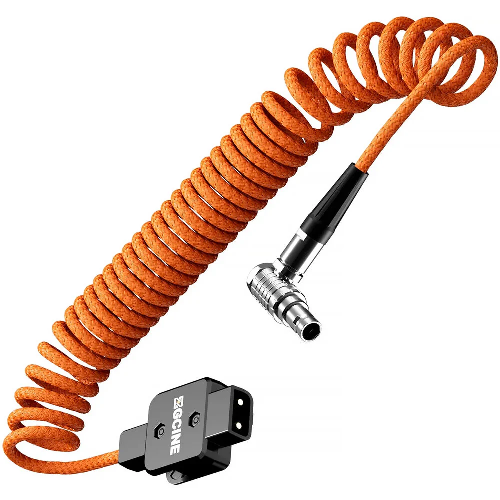 ZGCINE DT-LM D-Tap to 2-Pin LEMO Coiled Power Cable (23.6") - Image 5
