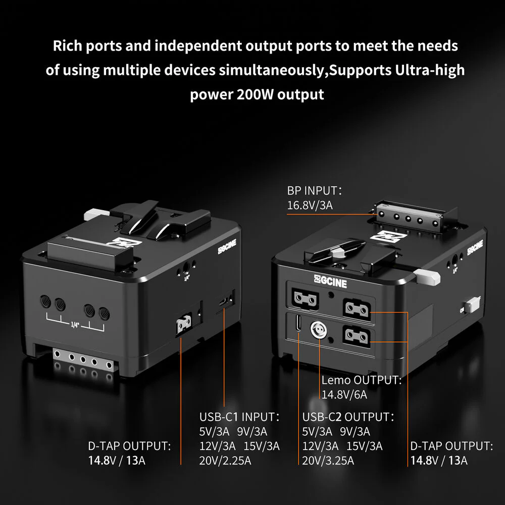 ZGCINE VM-HS1 Hot-Swap V-Mount Battery Plate (Black) - Image 6