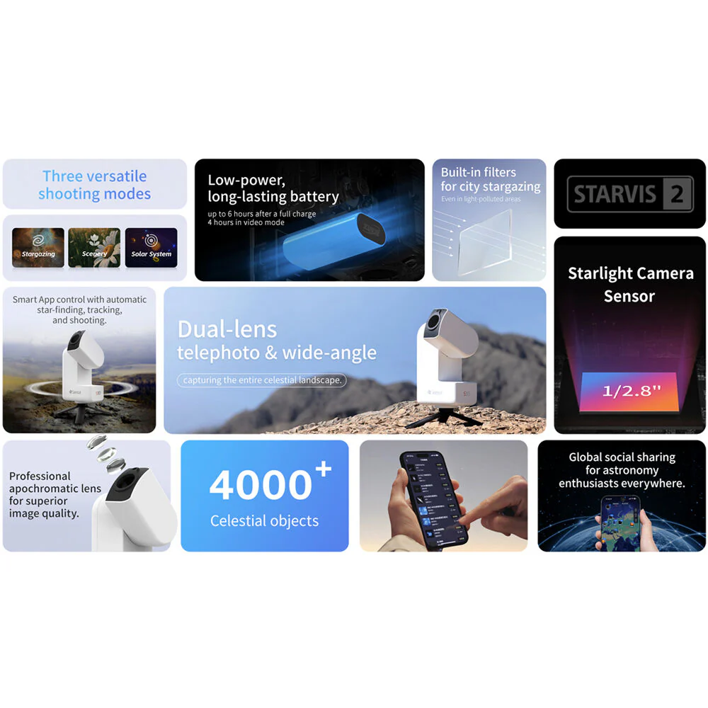 ZWO Seestar S30 30mm f/5 All-in-One Smart Telescope - Image 7