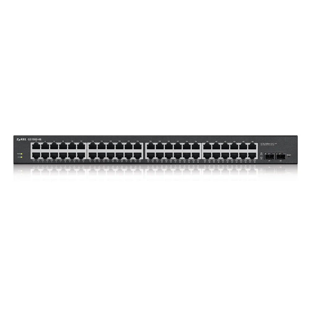 ZyXEL GS1900 Series 48-Port GbE Smart Managed Switch with GbE Uplink - Image 3